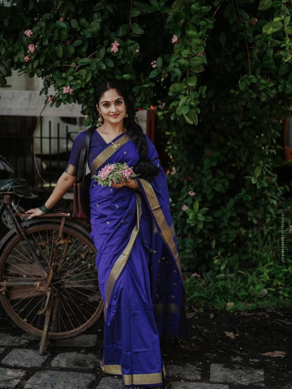 Soft Linen Cotton Silk Saree for Women with Unstitched Blouse Piece, Full Body Weaving Design, Jacquard Border, Rich Pallu, Ideal for Wedding, Festive and Traditional Occasions